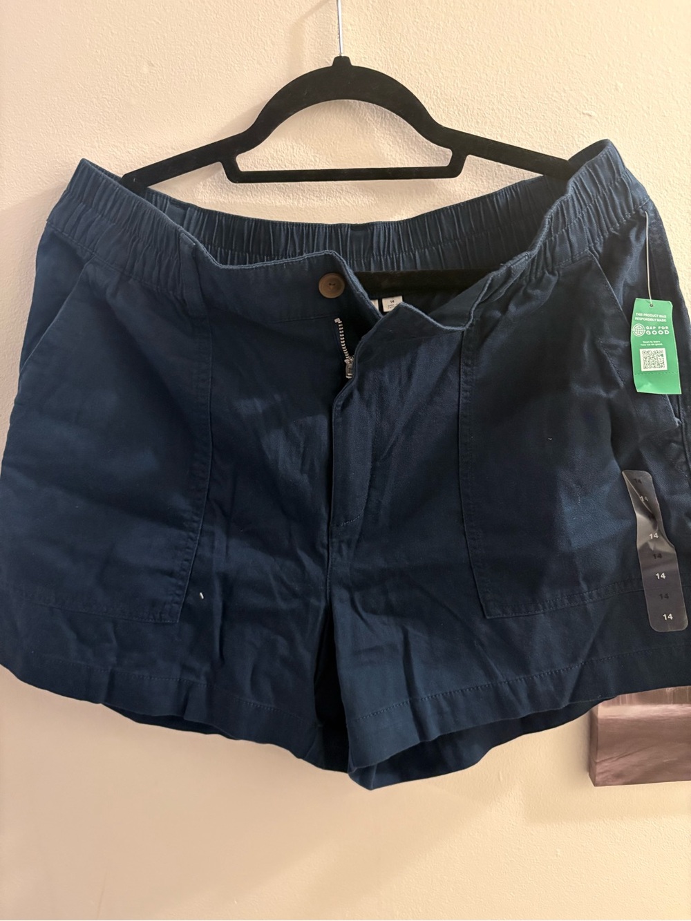GAP Navy Elastic-Waist Pull-On Shorts